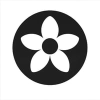 قالب شعار الوردة مربع ( شكل 2 )