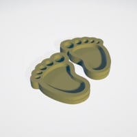 قالب سيلكون قدم الطفل