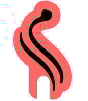 قالب م + ر سنبلي بفتحة الفنجان