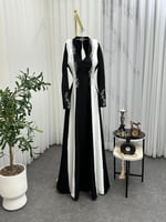 فستان عودي شك على الصدر بتطريز يدوي فاخر