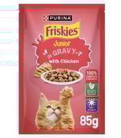 فريسكيز اظرف طعام رطب للقطط جونيور في المرق مع الد...