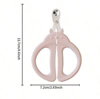 مقص اظافر للقطط بفتحة دائرية مانعة للنزيف