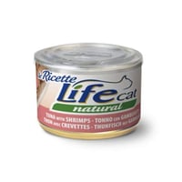 لايف كات معلبات تونه مع جامبري طعام رطب للقطط 150...