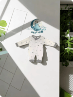 أوفرول قطني ناعم برسومات سحاب