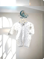 أوفرول قطني ناعم منقط