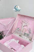 طقم هدايا فاخر مع بوكس 3D ( حديقة هادئة)