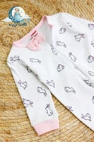 أوفرول قطني ناعم برسمة أرنب