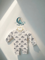 أوفرول قطني ناعم برسمة قطط