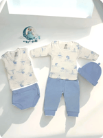 بجامة قطنية متعددة القطع