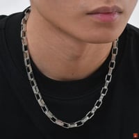 قلادات سلسلة منقوشة مكتنزة للرجال والأولاد، لا تتل...