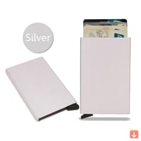 محفظة الكترونية حامل بطاقة الائتمان Rfid الرجال رق...