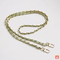 الجلود سلسلة معدنية الملحقات Crossbody الكتف المحم...