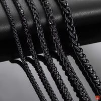 قلادة من الفولاذ المقاوم للصدأ ربط سلسلة للرجال 3...