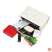 ماركة بو الجلود رفرف حقائب كروسبودي للنساء ، شرابة...