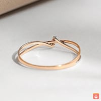 CAOSHI خواتم تصميم ملتوية فريدة من نوعها بلونين