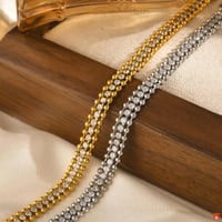 سوار تنس للنساء، سلسلة زركونيا مكعبة قابلة للتعديل...