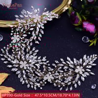 اكسسوار الشعر علي شكل عقالكرستال وزريكون تصميم زهر...