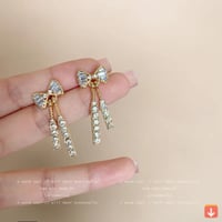 أقراط للنساء أزياء رائعة من حجر الراين القوس