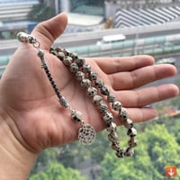 مسبحة حجر مرقط تركي تسبيح حجر مرقط المعين 33 خرز س...