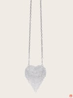 حقيبة للسهرة الفاخرة للنساء لحفلات على شكل قلب