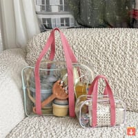 حقيبة جيلي شفافة لمنظم مستلزمات الأطفال، حقيبة حمل...