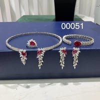 طقم من 4 قطع من زركونيا موديل المختنق