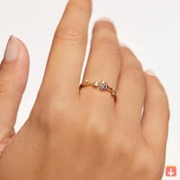 خاتم غضة نسائي 925 فضة صافي أسلوب بسيط حلقة لايتغي...