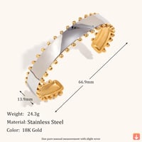 طقم اساور واقراط Muses مزيج اللون جولة حبة حافة ال...