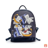 حقيبة ىماركة اصلية طباعة دب الكتف شبابية للسيدات ،