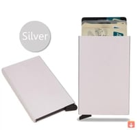 محفظة الكترونية حامل بطاقة الائتمان Rfid الرجال رق...