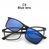 نظارة مغناطيسية 6في 1عدسات طبية وشمسية ليلية وحماي...