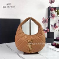 قيبة يد نسائية جلدطبيعي أنيقة بنمط الماس