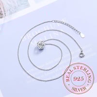 قلادة من الفضة تصميم هندسي متميز انيق