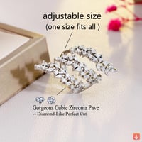 Cwwzans قابل للتعديل متعددة زركون للنساء الفاخرة ت...
