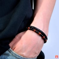 1 قطعة سوار الفولاذ المقاوم للصدأ عين النمر حجر ال...