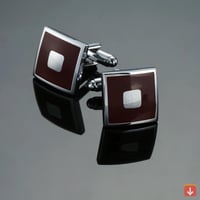 كبك ملون أزرار أكمام قميص فرنسي فاخر للرجال كلاسيك...