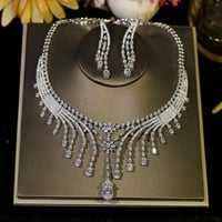 قلادة طويلة قطرات قلادة الماء