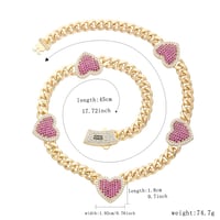 قلادة على شكل قلب من النحاس المطلي بالذهب عيار 14...