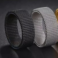 خاتم رجالي الهيب هوب الفولاذ المقاوم للصد خاتم موض...