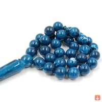 تسبيح الفيروز الأحجار الكريمة المنغولية الطبيعية س...