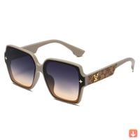 ظارات شمسية بإطار مربع على الموضة جديدة للنساء نظا...