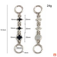 سلسلة حقيبة كتف ماركة DIY لديكور لتمديد سلسلة الحق...