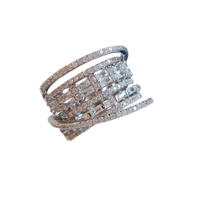 خاتم زفاف بلينغ زركونيا مكعب