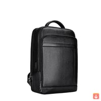 حقيبة ظهر للرجال بقفل ببصمة الإصبع من الجلد الطبيع...