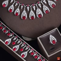 جديد 4 قطع دعوى زركون العروس طقم مجوهرات حفلة نسائ...