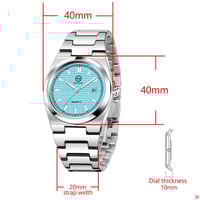 ساعة Maoyuan مقاومة للماء وتاريخ مضيء شبابية رياضي...