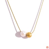 قلادةالحجر الطبيعي حبة قلادة القلائد للنساء شيك رق...