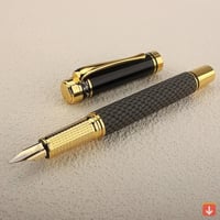 قلم حبر معدني منسوج من القماش عالي الجودة