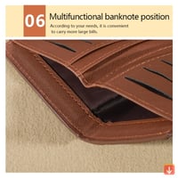 محفظة قصيرة بلون سادة عتيقة، محفظة عملات معدنية مح...