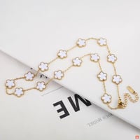 18K مطلية بالذهب الفولاذ المقاوم للصدأ قلادة اخمس...